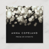 Champagne Spark Quadratische Visitenkarte (Vorderseite)