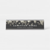 Champagne Spark Schreibtischnamensplakette (Vorderseite )