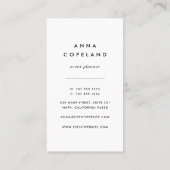 Champagne Spark Vertical Visitenkarte (Rückseite)