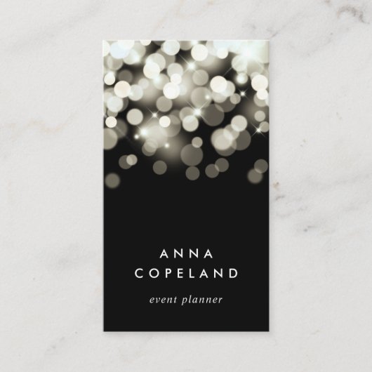 Champagne Spark Vertical Visitenkarte (Vorderseite)