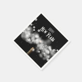 Champagne Sparkle Silvester Party Napkins Serviette (Ecke)