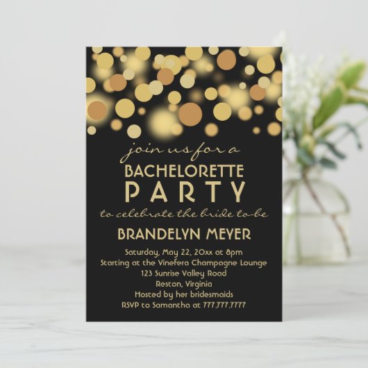 Champagne sprudelt einladung (Stehend Vorderseite)