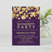 Champagne sprudelt einladung (Stehend Vorderseite)