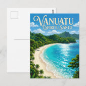 Champagne-Strand Vanuatu Postkarte (Vorne/Hinten)