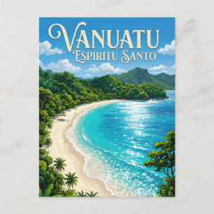 Champagne-Strand Vanuatu Postkarte