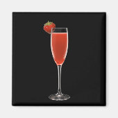 Champagne Strawberry Magnet (Vorne)