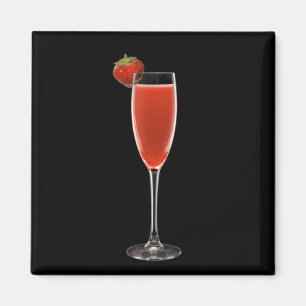 Champagne Strawberry Magnet