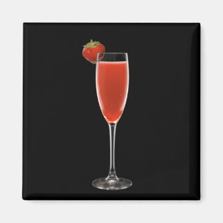 Champagne Strawberry Magnet