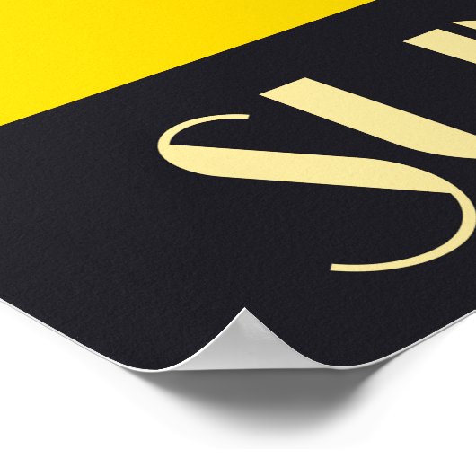 Champagne Summer Sea Fun Poster (Ecke)