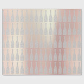 Champagne Swarovski Kristalle Diamond Flaschen Pea Geschenkpapier (Flach)