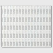 Champagne Swarovski Kristalle Diamond Flaschen Wei Geschenkpapier (Flach)