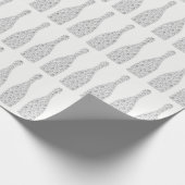 Champagne Swarovski Kristalle Diamond Flaschen Wei Geschenkpapier (Ecke)