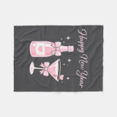 Champagne Swea Martini Coquette Happy New Year Par Fleecedecke (Vorderseite (Horizontal))