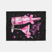 Champagne Swea Martini Coquette Happy New Year Par Fleecedecke (Vorderseite (Horizontal))