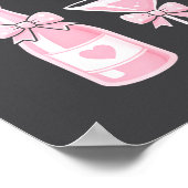 Champagne Swea Martini Coquette Happy New Year Par Poster (Ecke)