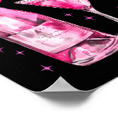 Champagne Swea Martini Coquette Happy New Year Par Poster (Ecke)