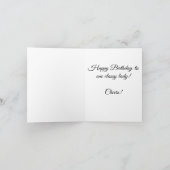 Champagne Taste Geburtstagskarte Karte (Innenseite)