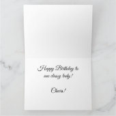 Champagne Taste Geburtstagskarte Karte (Innenseite)