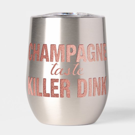 Champagne Taste Killer Dink - Rose Gold Pickleball (Vorderseite)