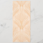 Champagne Tastes Elegant Minimalist Menükarte (Rückseite)