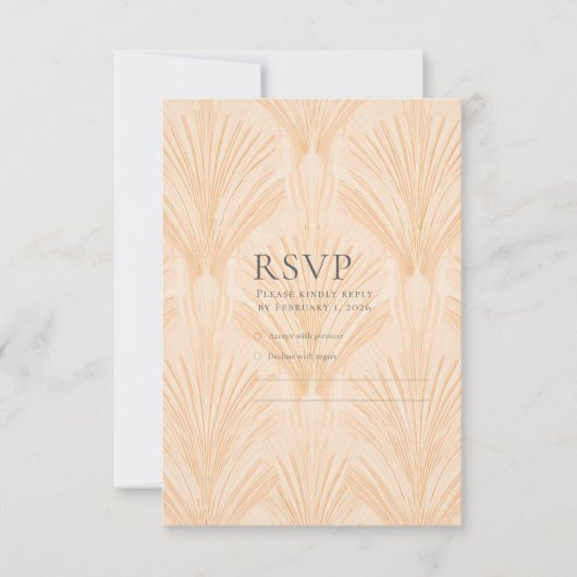 Champagne Tastes RSVP Card (Vorderseite)