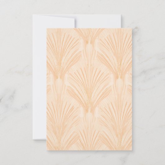 Champagne Tastes RSVP Card (Rückseite)