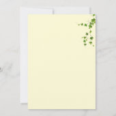 Champagne themed wedding einladung (Rückseite)