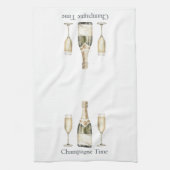 Champagne Time Prosecco Liebhaber Geschirrtuch (Vertikal)