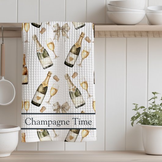 Champagne Time Prosecco Liebhaber Geschirrtuch
