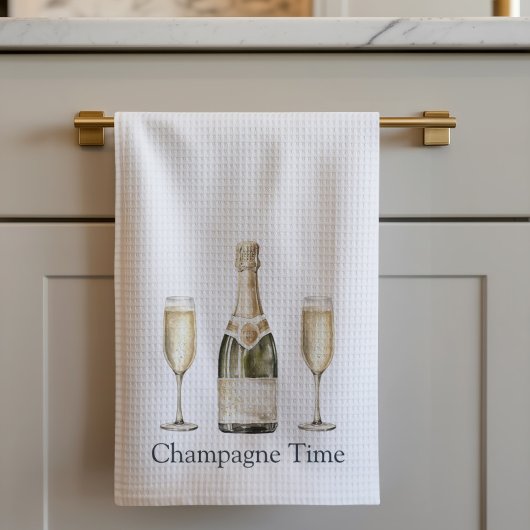 Champagne Time Prosecco Liebhaber Geschirrtuch