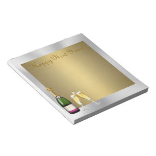 Champagne-Toast 1 Notizblock
