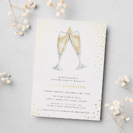 Champagne Toast | Brautparty Brunch Folieneinladung