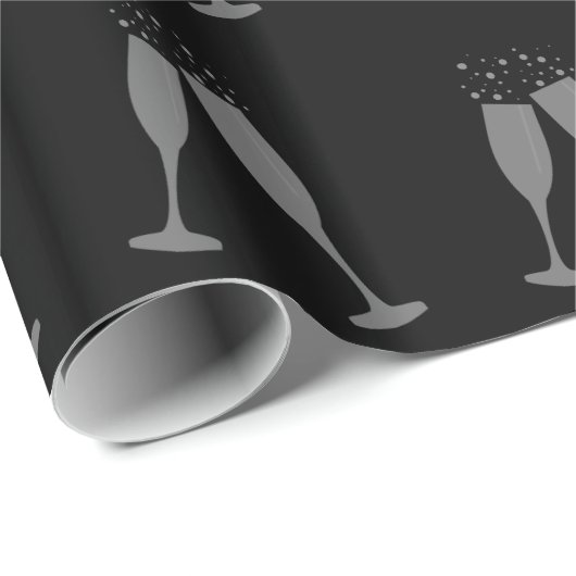 Champagne-Toast Geschenkpapier (Rolleneckpunkt)