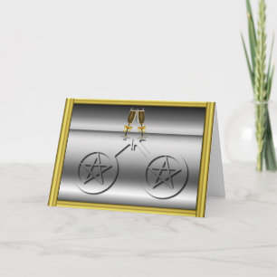 Champagne-Toast homosexuelle männliche Wiccan Karte