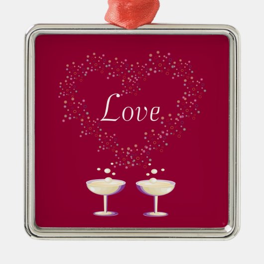 Champagne Toast Ornament (Vorne)
