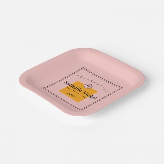 Champagne Toast Pappteller (Gewinkelt)