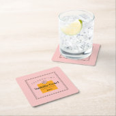 Champagne Toast Rechteckiger Pappuntersetzer (Vor Ort)