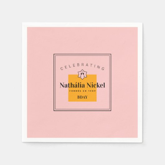 Champagne Toast Serviette (Vorderseite)