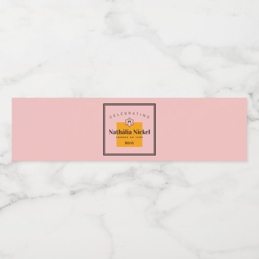 Champagne Toast Wasserflaschenetikett (Einzelnes Label)