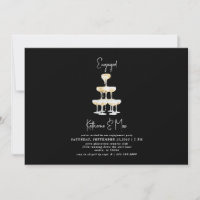 Champagne Tower Black Engagement Party III