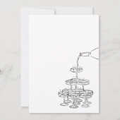 Champagne Tower Engagement Party Einladung (Rückseite)