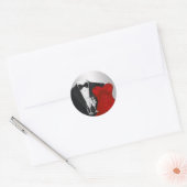 Champagne Tuxedo Rotes Kleid Party Stickers (Umschlag)