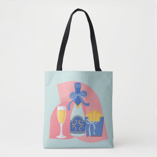Champagne und Fries Bougie Tasche (Vorderseite)