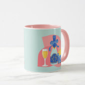 Champagne und Fries Bougie Tasse (VorderseiteRechts)