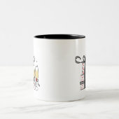 Champagne und Geschenk-Tasse Zweifarbige Tasse (Mittel)