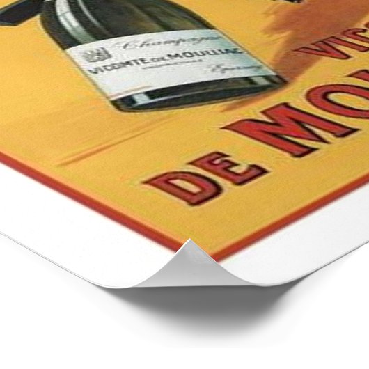 Champagne Viconte De Mouillac Poster (Ecke)