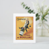 Champagne Viconte De Mouillac Postkarte (Stehend Vorderseite)