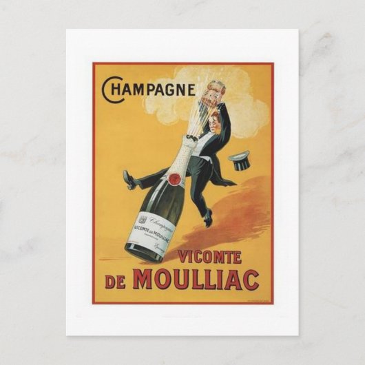 Champagne Viconte De Mouillac Postkarte (Vorderseite)