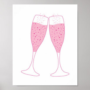 Champagne Wall Art Poster