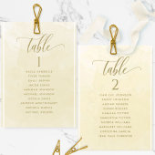 Champagne Watercolor Sitzplan Kartenname